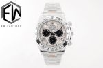 EW Factory ROLEX Daytona 40*12.4MM Cerachrom Ice Blue 904L Steel Grey Watch